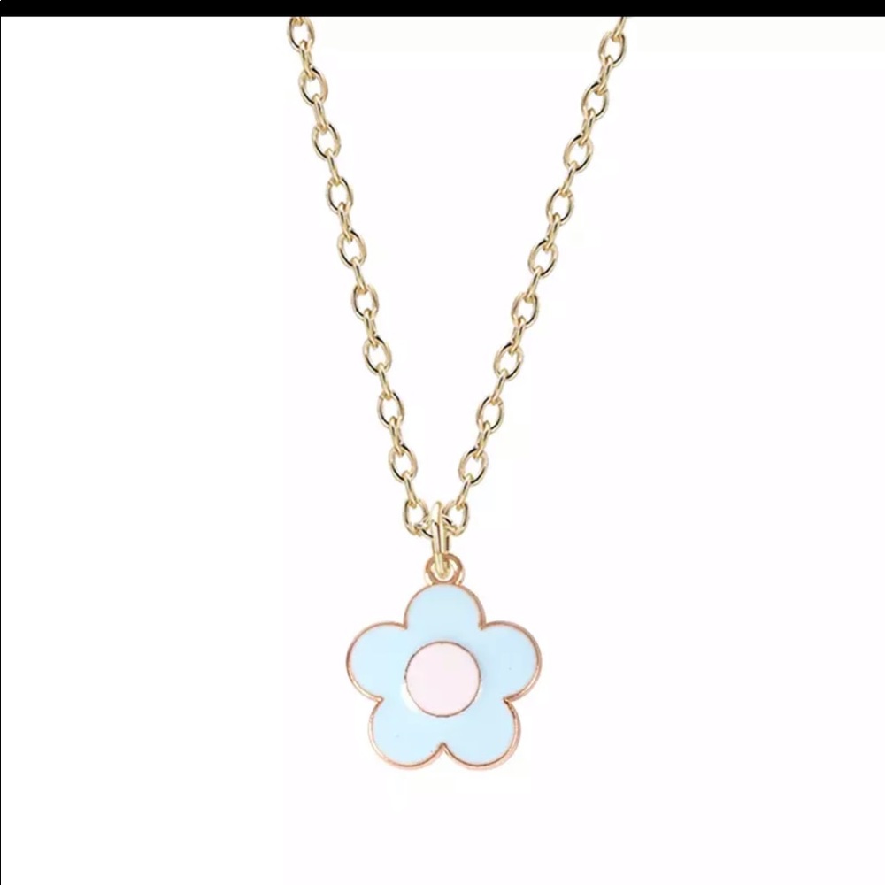🌸3/30$ 🌸 Blue daisy flower y2K necklace